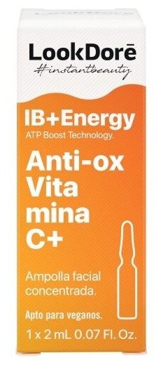 Концентрированная сыворотка, LookDore, Ib energy ampoules anti-ox vitamin C, в ампулах, 1х2 мл