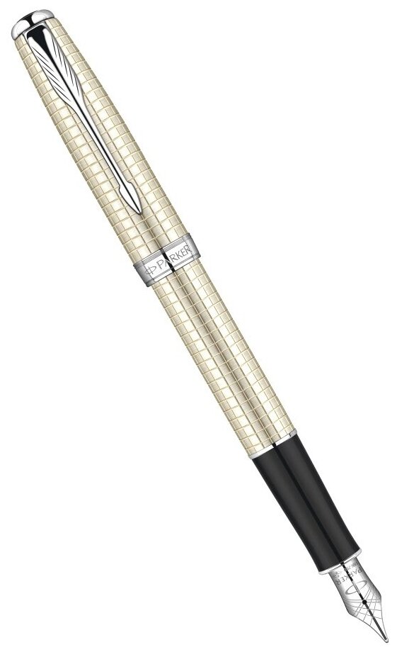 PARKER перьевая ручка Sonnet F535, S0912490, синий цвет чернил, 1 шт.