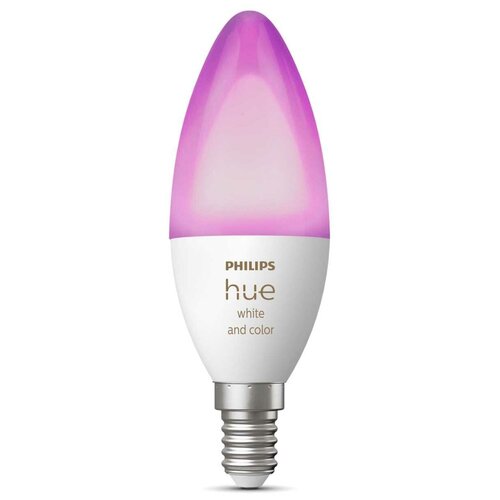 Лампа (белый и цветной свет) Philips Hue WCA 5.3W B39 E14 RUS 1p