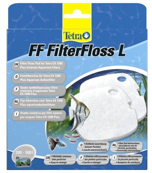 Губка мелкой очистки Tetra FF FilterFloss L синтепон для фильтра EX 1200 (2 шт.)