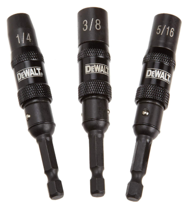 DEWALT DWPVTDRV3 Трехкомпонентные ударопрочные поворотные гайковерты, 1/4, 3/8 и 5/16 дюйма - фотография № 1