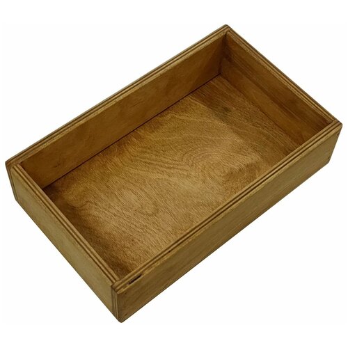 Ящик для хранения ZELwoodBOX. 25х15х8,4 см, дуб коньяк