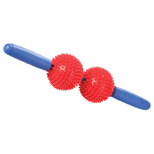 Массажер мячи игольчатые с ручкой (2 больших мяча) М-402