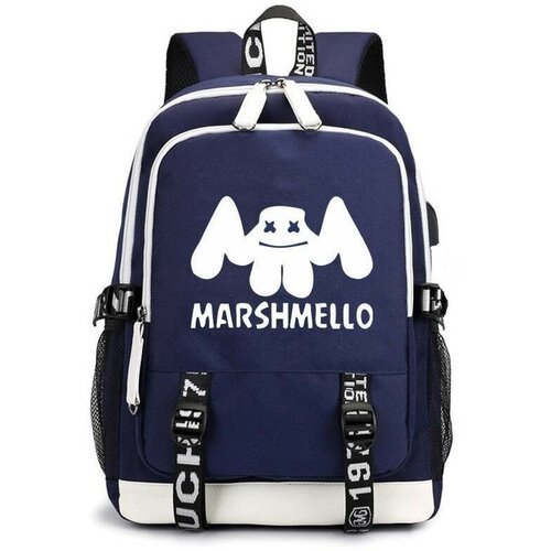 Рюкзак с логотипом Маршмеллоу синий