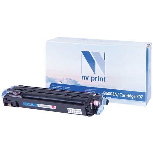 NV PRINT Картридж лазерный nv print (nv-q6003a) для hp colorlaserjet cm1015/2600, пурпурный, ресурс 2000 стр. картридж ds для hp 2600