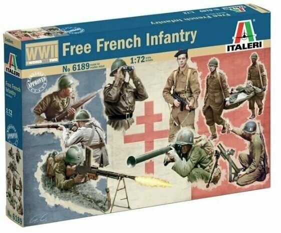 Сборная модель Italeri Солдатики WWII: FREE FRENCH INFANTRY (6189ИТ)