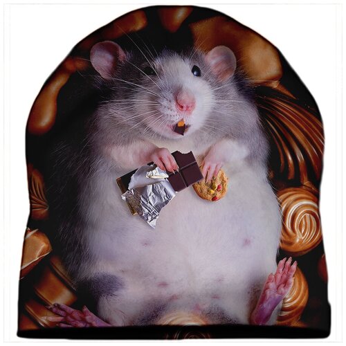 фото Шапка мужская мышь с шоколадкой drabs