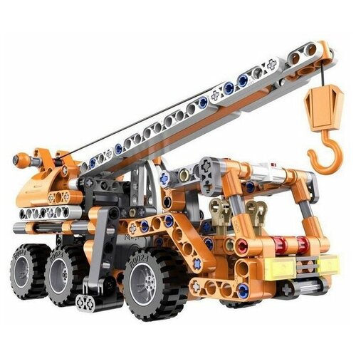 конструктор double eagle cada technic c52013w автокран 272 дет Конструктор CaDA Technic автокран совместим с C52014W, инерционный (272 детали), C52013W