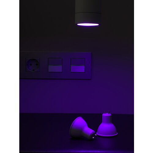 Умная светодиодная лампочка Hameneon GU10 RGB +W. Управлением через приложение Smart Tuya