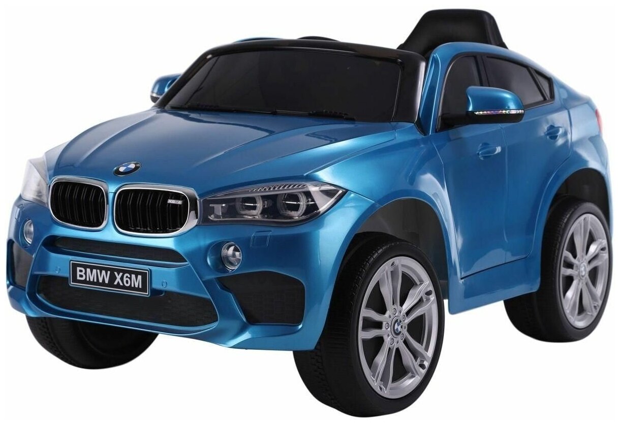 RIVERTOYS электромобиль BMW X6M JJ2199 - синий глянец