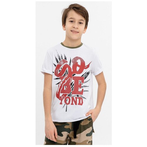 фото Футболка gulliver, размер 146, белый