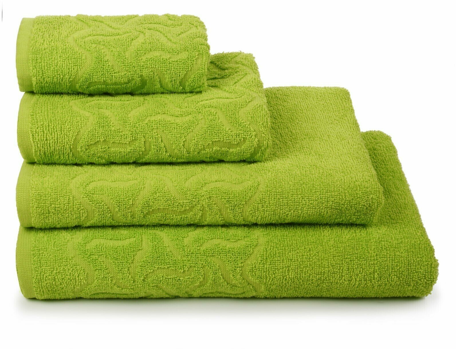 Полотенце махровое Радуга, 50х90 см, цвет зеленый