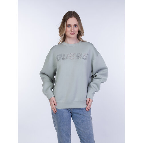 фото Свитшот guess cecilia cn sweatshirt, , размер m, , зеленый