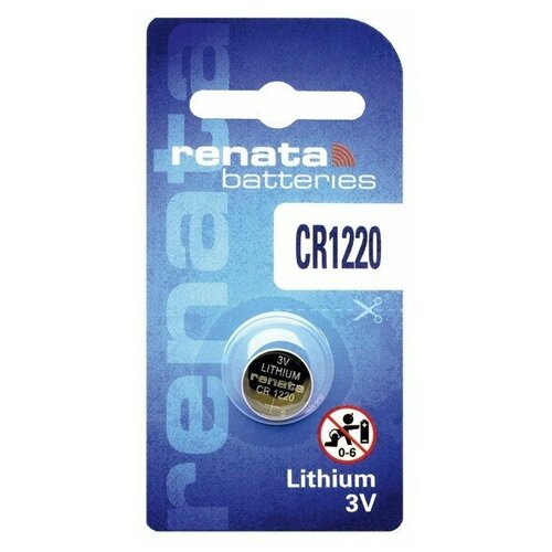 Батарейка Renata CR1220, 3 шт. батарейки литиевые gp lithium cell cr1220 5012lc dl1220 7с5gp 5 шт