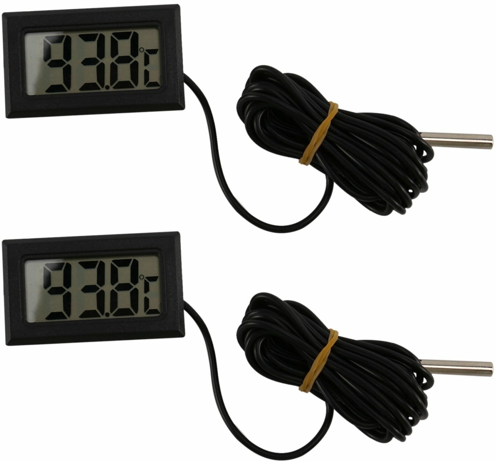 Термометр аквариумный / Гигрометр / Термометр электронный с выносным датчиком температуры - фотография № 3