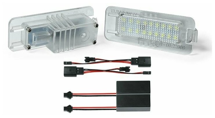 LED подсветка номера Volkswagen Golf Polo Passat светодиодная 2шт