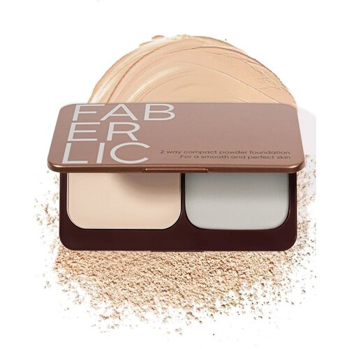 Faberlic Пудра для лица кремовое покрытие Wet Dry тон фарфоровый 1186₽