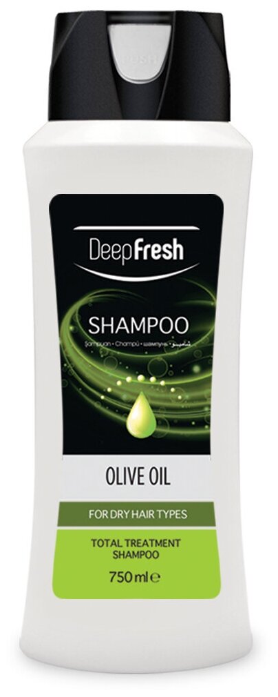 Шампунь для сухих и поврежденных волос Deep Fresh с оливковым маслом, 750 мл