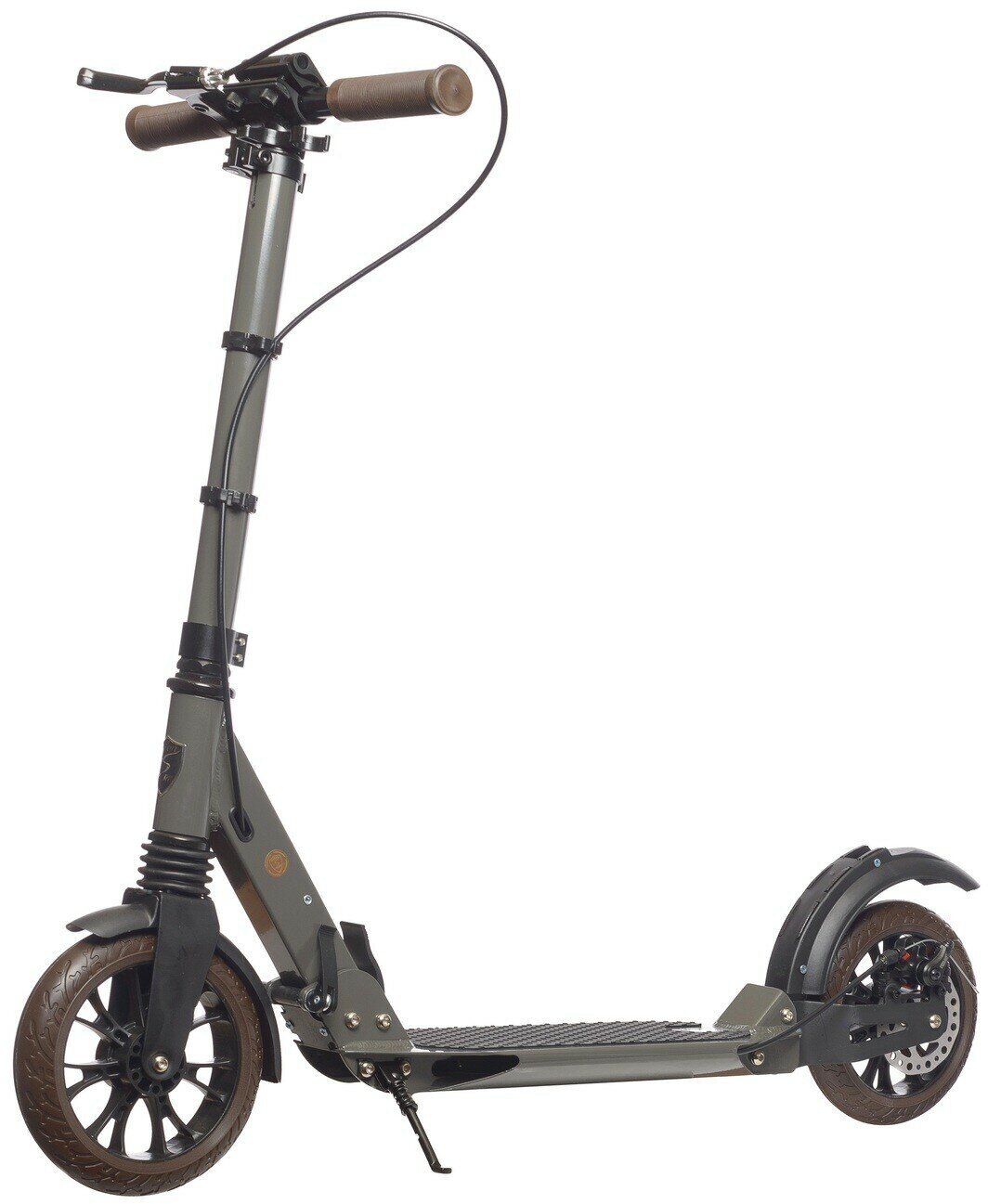 Самокат Urban Scooter Original tm Disc Earl Grey, (2023), с дисковым тормозом, складной, городской, двухколесный