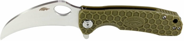 Нож Honey Badger Сlaw D2 M (HB1117) с зеленой рукоятью