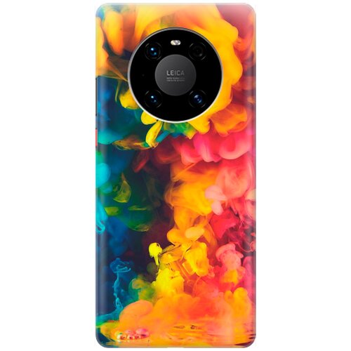 фото Силиконовый чехол на huawei mate 40 pro / хуавей мейт 40 про с принтом "красочное буйство" gosso