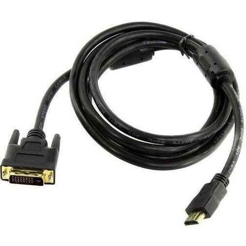 Кабель HDMI to DVI-D (19M -25M) 2м, 2 фильтра TV-COM