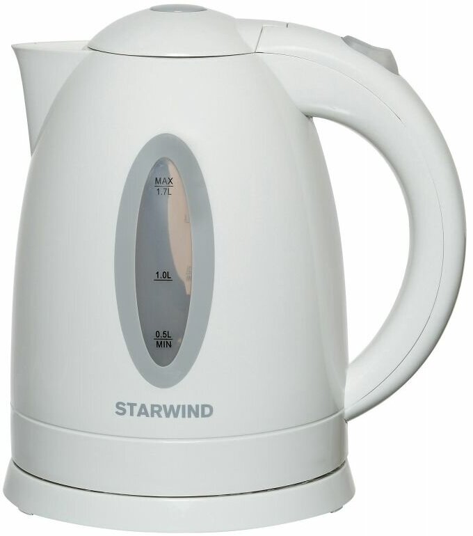 Чайник электрический Starwind SKP2211 белый, пластик