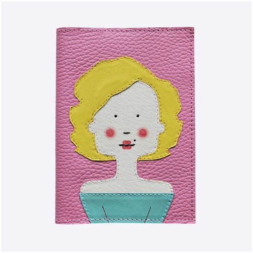 Обложка для паспорта МК Чернила, розовый