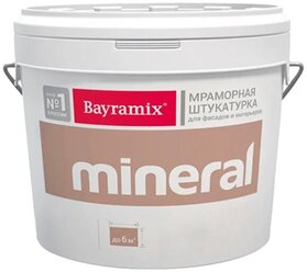 Декоративное покрытие Bayramix Мраморная штукатурка Mineral, средняя фракция 432 15 кг