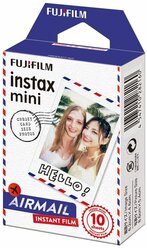 Картридж для моментальной фотографии Fujifilm Instax Mini Airmail, 10 шт., белый