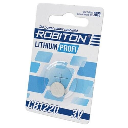 Батарейки Robiton CR1220 PROFI R-CR1220-BL1 BL1 robiton батарейка robiton profi r cr1220 bl1