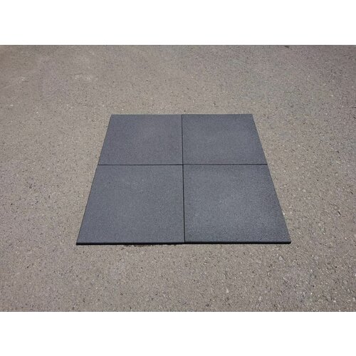 Резиновая плитка Ecostep 500х500 мм , толщина 16 мм цвет серый