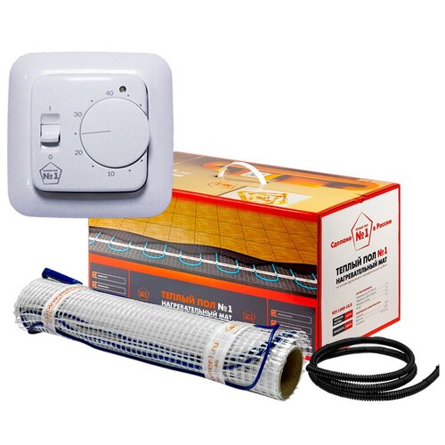 Нагревательный мат ТСП-1350-9 м Теплый пол 1 с регулятором 11673₽