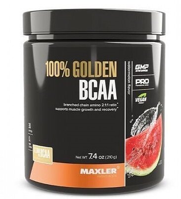 Maxler Аминокислоты БЦАА MAXLER 100% Golden BCAA "Арбуз" (210 гр)