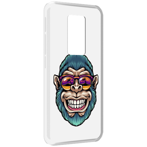 Чехол MyPads обезьяна улыбается для Motorola Defy 2021 задняя-панель-накладка-бампер