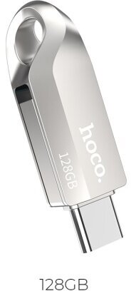 USB флеш-накопитель HOCO UD8 Smart, USB 3.0/Type-C, 128GB, серебристый