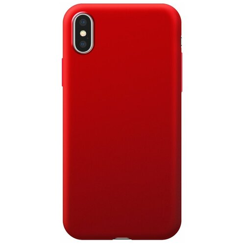 фото Чехол-накладка deppa silk case для apple iphone xs max красный металлик