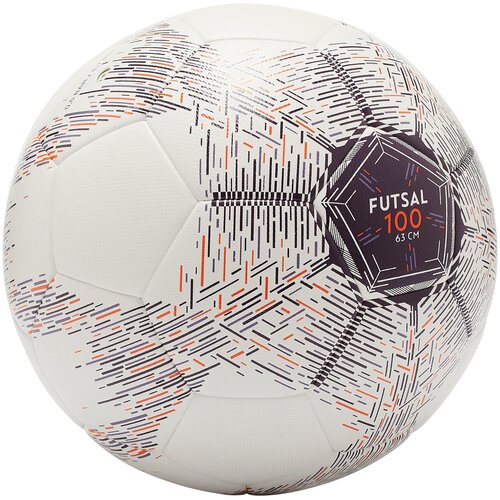 фото Футбольный мяч для футзала 100, размер 63 см imviso x декатлон decathlon