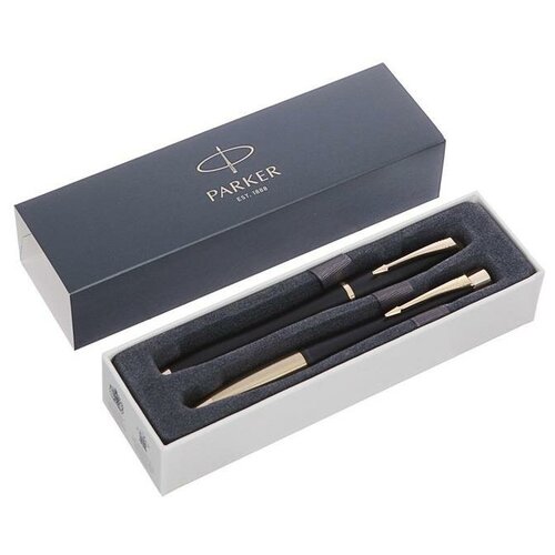 Набор Parker Urban Core FK200 Muted Black GT ручка перьевая + ручка шариковая, латунь (2093381) 4579 .
