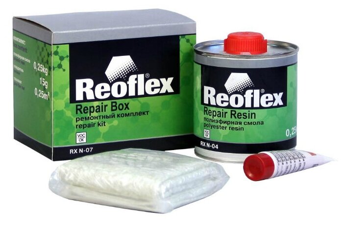 Reoflex Комплект для ремонта пластика, объем 250 грамм