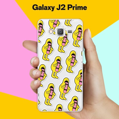 Силиконовый чехол на Samsung Galaxy J2 Prime Желтый человечек / для Самсунг Галакси Джей 2 Прайм силиконовый чехол на samsung galaxy j2 prime набор 11 для самсунг галакси джей 2 прайм