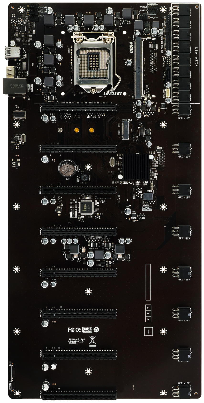 Материнская плата Biostar TB360-BTC D+ (LGA1151v2, Custom)