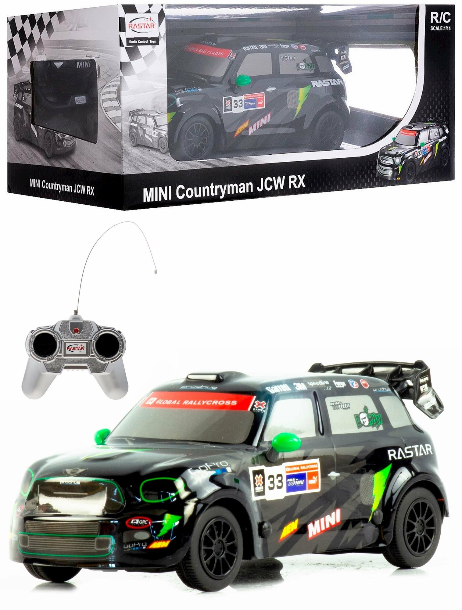 Радиоуправляемая машина 1:24 Mini Countryman JCW RX 71600B, 17 см.