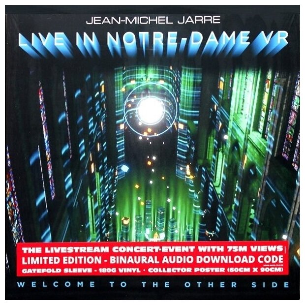 Jean Michel Jarre Jean Michel JarreJean-michel Jarre - Welcome To The Other Side: Live In Notre-dame Vr (limited, 180 Gr) Sony Music - фото №2