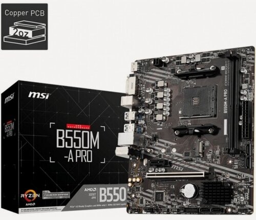 Изображение товара Материнская плата Msi B550M-A PRO (AM4, mATX)