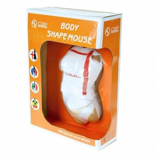 Мышь сувенирная CBR MF-500 Body England 800dpi топлесс USB 81400₽