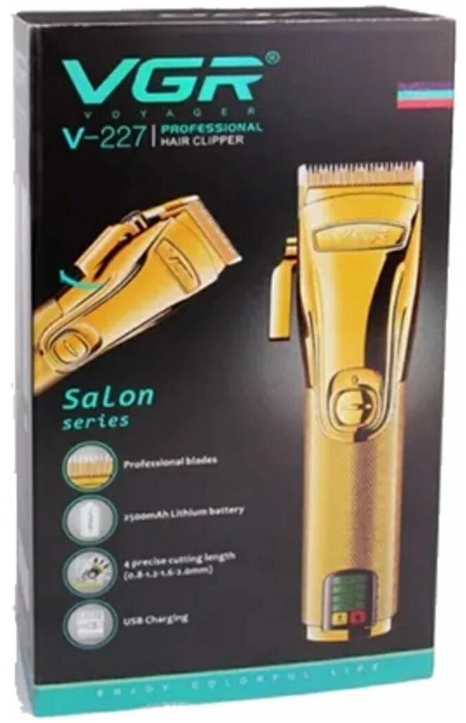 Профессиональная машинка для стрижки волос, бороды и усов VGR V-227 - фотография № 11