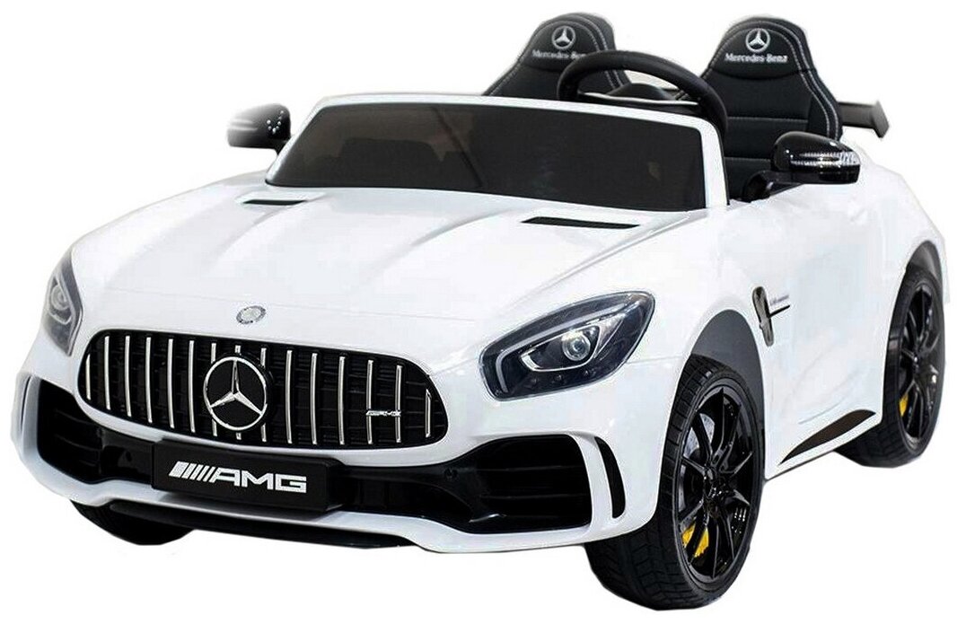 RiverToys Детский электромобиль Mercedes-Benz GT-R-белый