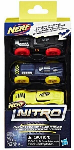 Hasbro - Nerf Nitro машинки 3 шт