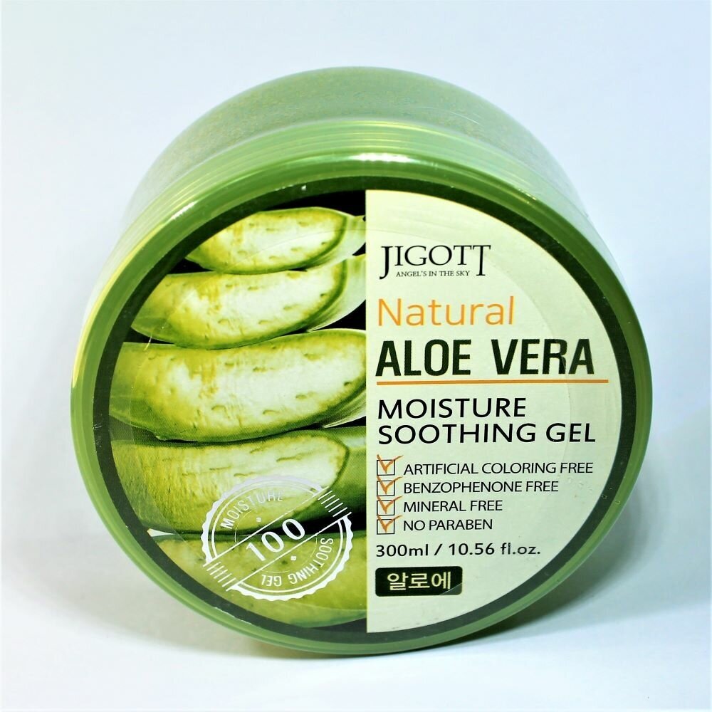 Гель для тела и лица с алоэ Jigott natural aloe vera moisture soothing gel 300мл